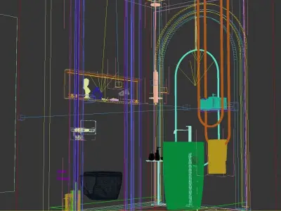Bathroom Design Modern DV II Villa 3D model