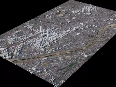 Hachioji - Japan 3D model