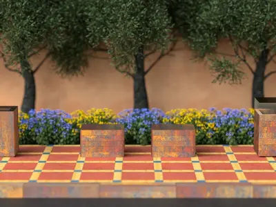 Urbanism street 10 scene  3D model