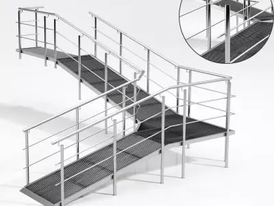 Rampant floor plan of building 3D model