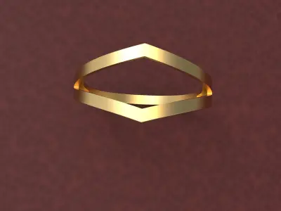 Minimalist Ring DM-3 Free 3D print model