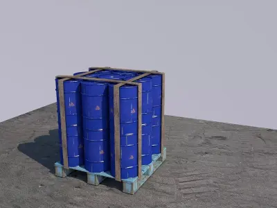 pallet barrel 3D model