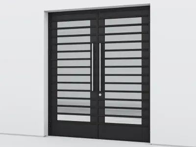 Aluminium door 131 3D model purchase