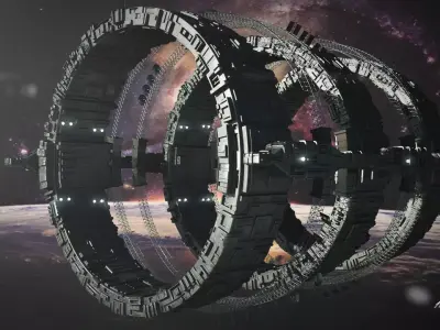 Sci-Fi Space Station 3D model buy