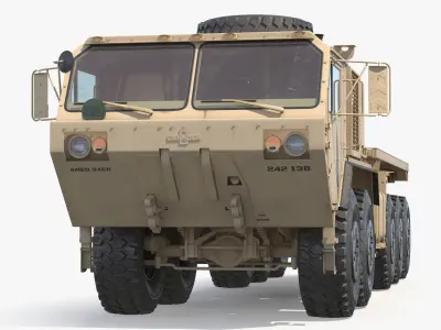 Oshkosh Palletized Load System Military Truck Sand 3D model