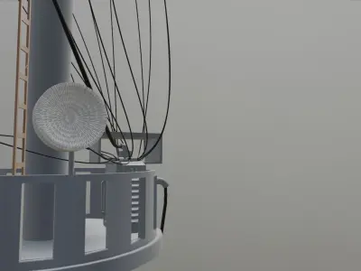 Internet tower Free low-poly 3D model