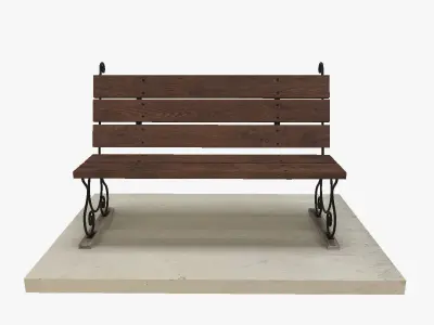 Park Bench 3D model