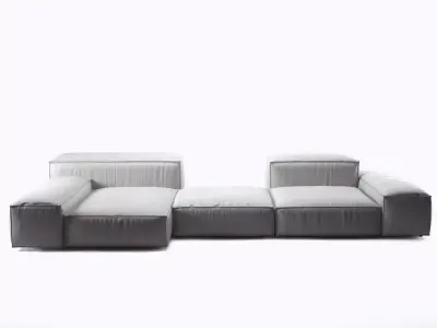 Extrasoft D sectional sofa 3D model