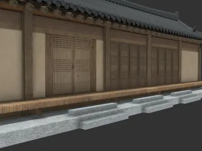 Korean Traditional House Hanok 3D model purchase