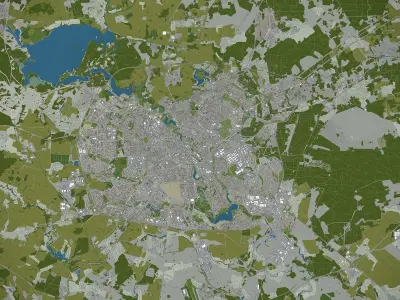 Minsk  Low-poly 3D model