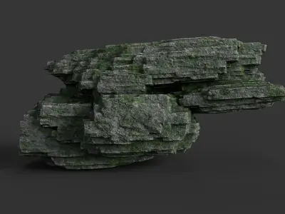 Rock 8-1 Low-poly 3D model
