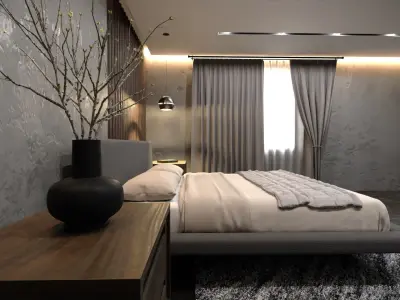 Interior Bedroom 3D model buy