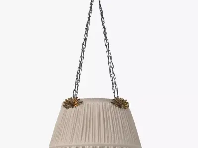 Vintage Bedroom Fabric Pendant 3D model