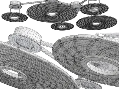 RIPPLE il Paralume Marina Low-poly 3D model