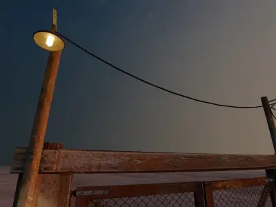 Village Entrance Low-poly 3D model