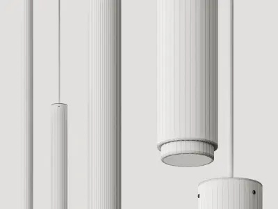Aldo Bernardi Tubo Pendant Lamps 3D model