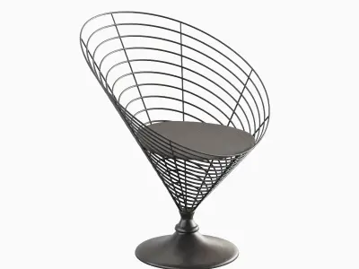 Wire Cone Chair 04 3D model