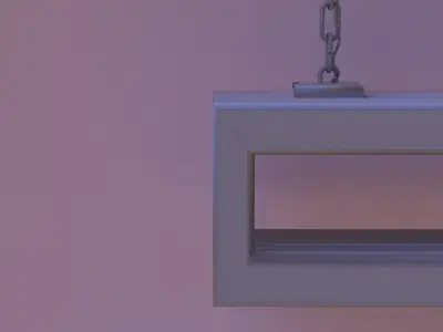 Woden lamp Free 3D model