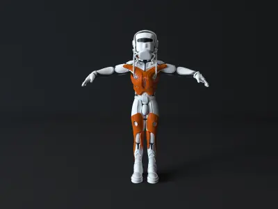 robotic exoskeleton 3D model