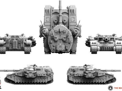 Feudal Guard - Super Battle Tank 3D print model