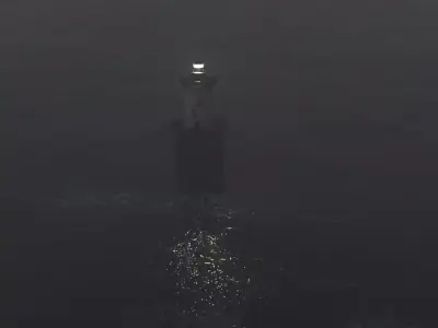 Lighthouse in the sea Environment Low-poly 3D model