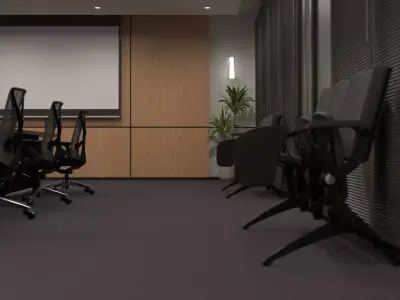 Bright Conference Room 3D model