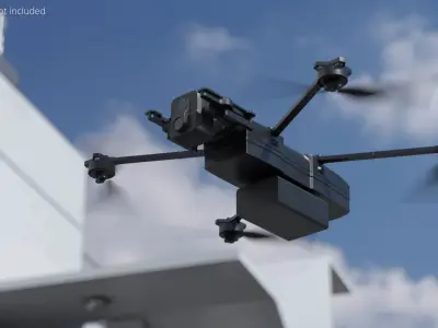  Military Surveillance UAV System Black 