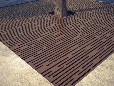 Tree Grate 01 3D model