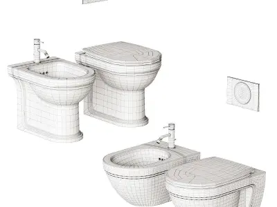 Ceramica Catalano Canova Royal WC Full Set 3D model