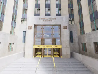 District Attorneys Office New York City Manhattan USA 3D model