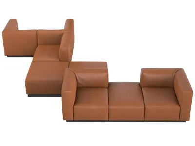 Living Landscape 730 Sofa Composition 2 3D model