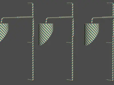 Jack wall light by Bpoint Design 3D model