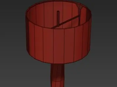 AERIN table lamp with shade 3D model