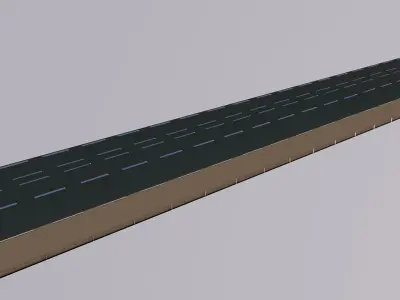 Road Tunnel 2 Low-poly 3D model