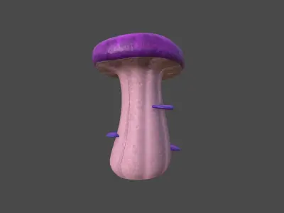 Fantasy Mushroom F11 Realistic - Scene Backdrop Design Low-poly 3D model