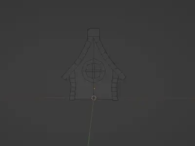 Cartoon house Free low-poly 3D model order