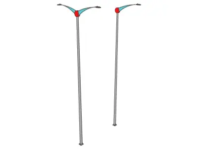 Lamp Post - Light Pole - Light Post - Street Light - Group 08 3D model