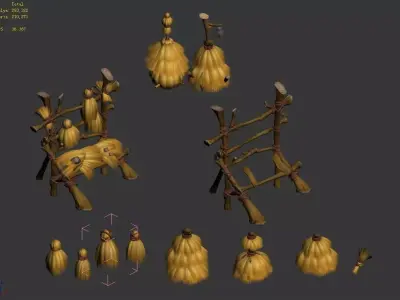 Weeds - Sun Valley Rack 01 3D model