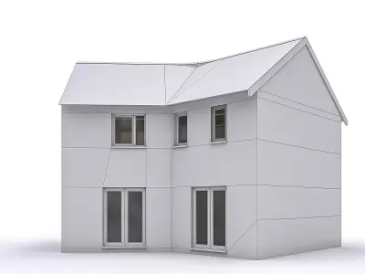 Townhouse 06 Low-poly 3D model purchase