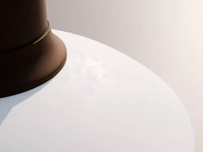 Table Copper Lamp 3D model