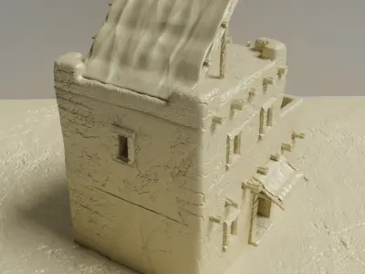Desert House Tabletop Terrain 28 mm 3D print model
