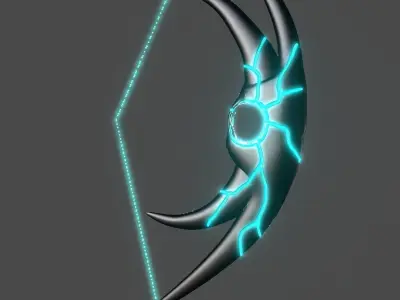 Hole Bow Low-poly 3D model