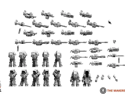 Universal Guard - War Suits 3D print model
