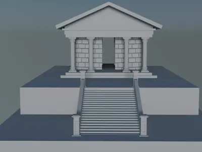3D Model of the Temple of Athena 3D print model