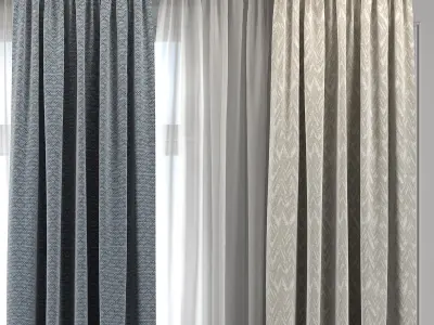 Curtain Set 312 3D model