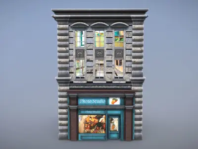 Urban City Building 5 Low-poly 3D model