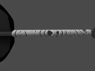 GUNBAI FROM NARUTO  Low-poly 3D model