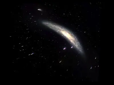 Sculptor Galaxy 3D model