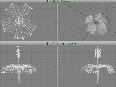 Flower - Hibiscus 3D model