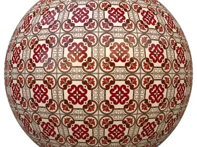 tile patterned 149-seamless-4k-pbr  3D model